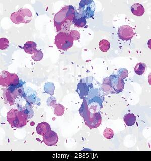 pennellate di colore viola con motivo senza cuciture Illustrazione Vettoriale