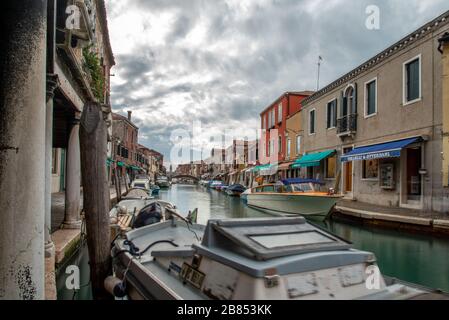 Rio dei Vetrai, Murano/Venezia, Italia/Europa Foto Stock