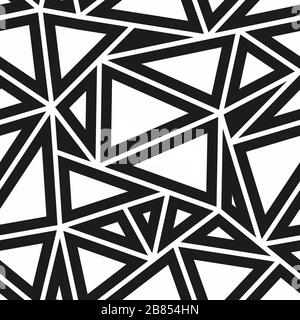 motivo triangolare monocromatico senza giunture Illustrazione Vettoriale