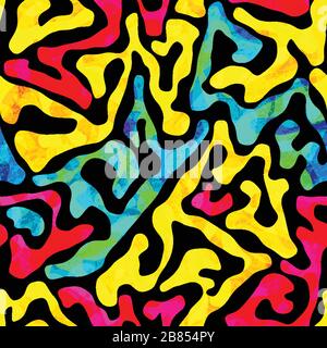 schema senza giunture psichedelico Illustrazione Vettoriale