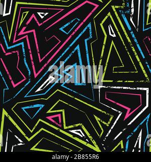 pattern senza giunture per labirinto di spettro Illustrazione Vettoriale