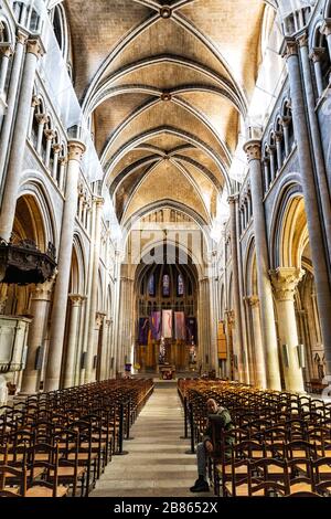 All'interno della Cattedrale di Losanna in Svizzera Foto Stock