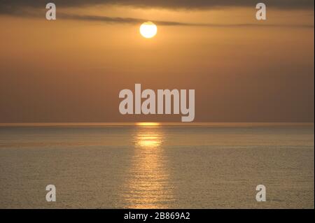 insieme del sole Foto Stock