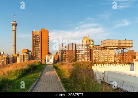 Famosa Constitution Hill nel centro di Johannesburg, Sud Africa Foto Stock