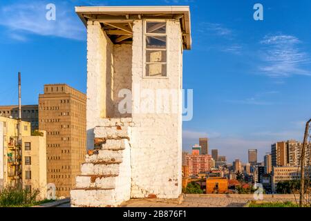 Famosa Constitution Hill nel centro di Johannesburg, Sud Africa Foto Stock