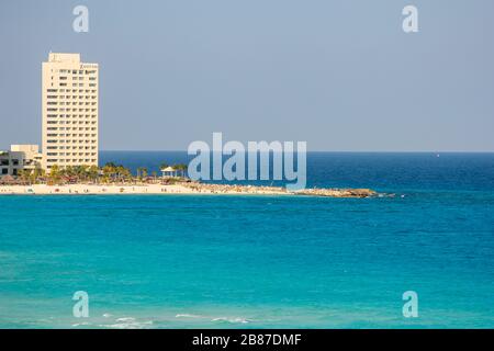 Hyatt Ziva all-inclusive resort, Punta Cancun, Hotel zone, Cancun, Quintana Roo, Yucatan Peninsula, Messico Foto Stock