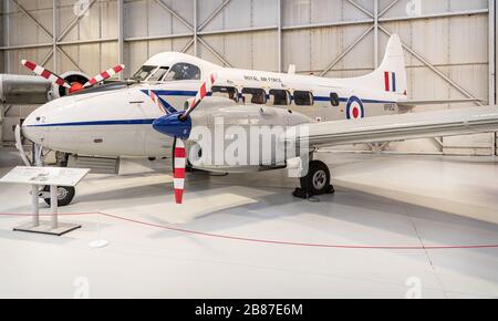 De Havilland Devon, Museo RAF, Cosford Foto Stock