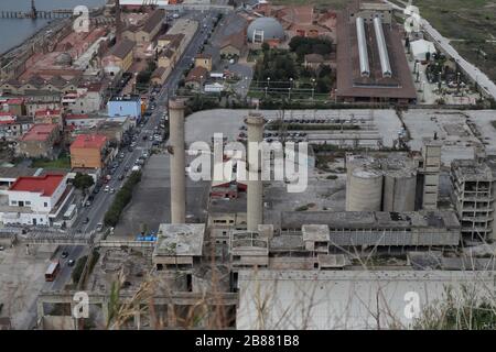 Napoli - Bagnoli dal Parco Virgiliano Foto Stock