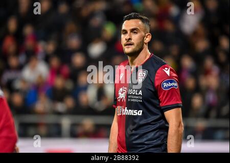 Charalampos lykogiannis di cagliari calco durante la stagione di calcio italiana Serie A 2019/20, serie a italiana partita di calcio a cagliari, gennaio 01 2020 Foto Stock