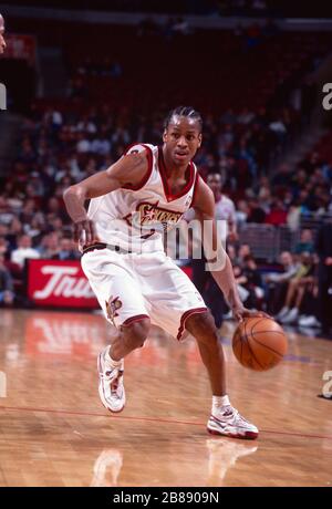 Allen Iverson della Philadelphia 76ers Foto Stock