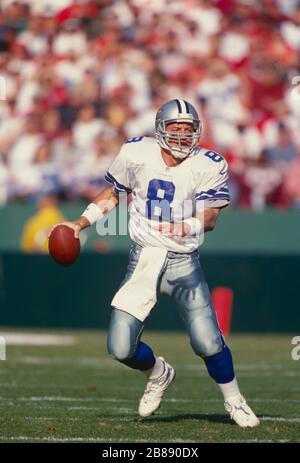 Troy Aikman dei Dallas Cowboys Foto Stock
