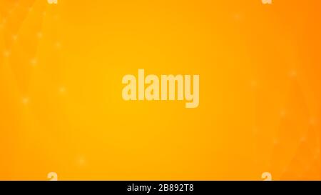 Linee morbide e sfocate con punti luminosi su sfondo arancione e giallo. Spazio di copia. Sfondo astratto in risoluzione 4k. Foto Stock