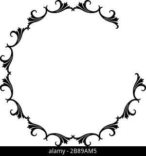 Schema circolare astratto o mandala nel vettore. Cornice grafica per il design, elemento decorativo vintage in stile arabo. Illustrazione vettoriale. Illustrazione Vettoriale