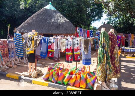 Stalla souvenir, Royal Swazi Spa Hotel & Casino, Lobamba, Valle Ezulwini, Regno di Eswatini (Swaziland) Foto Stock