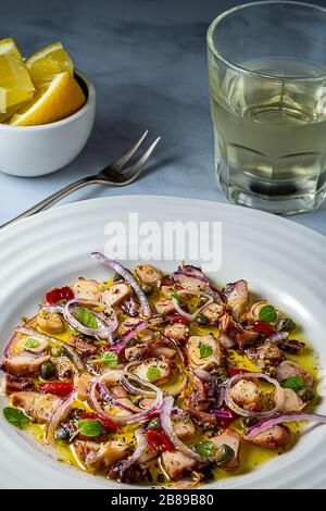 Antipasto di polpo Foto Stock