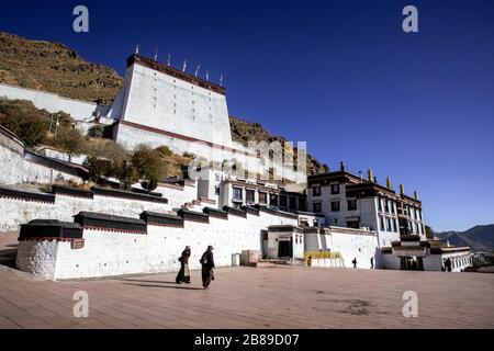 Monastero di Tashi Lhunpo a Shigatse, Tibet Foto Stock