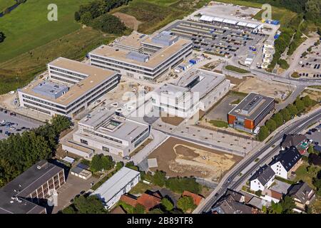 , cantiere dell'Università di Scienze applicate Hamm-Lippstadt a Lippstadt, 05.09.2013, vista aerea, Germania, Renania Settentrionale-Vestfalia, Lippstadt Foto Stock