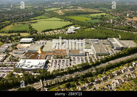 , centro commerciale Ruhr Park a Bochum Harren alle vie a 43 e A 40, 25.05.2011, vista aerea, Germania, Nord Reno-Westfalia, Ruhr Area, Bochum Foto Stock