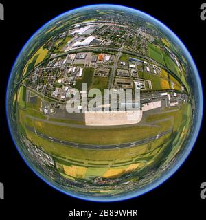 , Dortmund aeroporto, 17.06.2011, vista aerea, Germania, Nord Reno-Westfalia, Ruhr Area, Dortmund Foto Stock