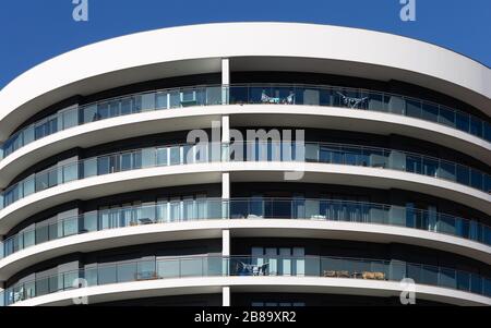 Appartamenti moderni a Funchal, isola di Madeira, Portogallo Foto Stock