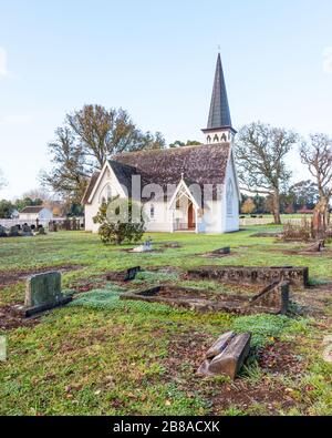 La chiesa della Santissima Trinità a Pakaraka è una delle proprietà del patrimonio più antiche e significative della Nuova Zelanda, con un elenco del patrimonio di Categoria uno. Foto Stock