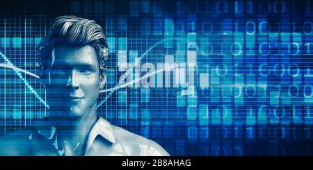 Analisi dei dati e la Business Intelligence per le vendite Foto Stock