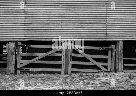 Old Farm Building, Burra, NSW Foto Stock