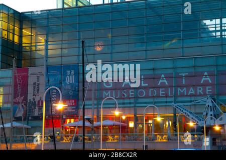 Galata Museo del Mare, progetto architetto Renzo piano, museo del mare, Genova, Ligury, Italia, Europa Foto Stock