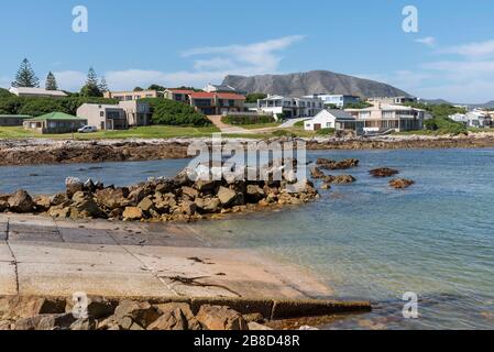 Kleinbaai, Capo Occidentale, Sud Africa. Dic 2019. Case vacanza a Van Dyks Bay a Kleinbaai nella regione di Overberg. Sudafrica Foto Stock