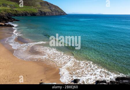 Coumeenoole Beach, Coumeenoole North, Co. Kerry, Irlanda Foto Stock