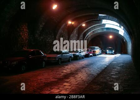 Strada della metropolitana, Guanajuato, Messico Foto Stock