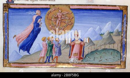 Giovanni di paolo, paradiso 10 dante e beatrice. Foto Stock