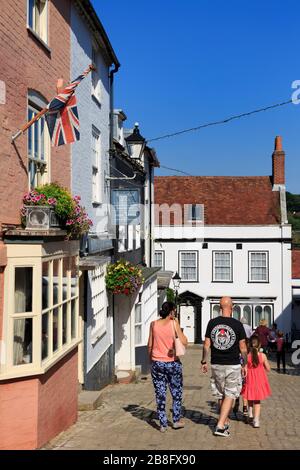 Quay Hill, Lymington Town,Hampshire, Inghilterra, Regno Unito Foto Stock