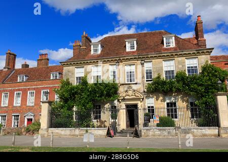 Mompesson House, Chorister's Green Park, Salisbury, Hampshire, Inghilterra, Regno Unito Foto Stock