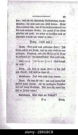 Goetz von Berlichingen (Goethe) 1773 057. Foto Stock