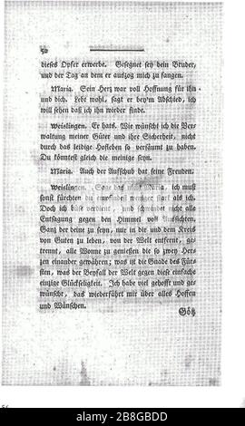 Goetz von Berlichingen (Goethe) 1773 052. Foto Stock