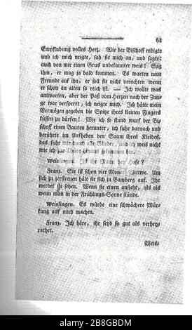 Goetz von Berlichingen (Goethe) 1773 061. Foto Stock