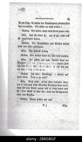Goetz von Berlichingen (Goethe) 1773 069. Foto Stock