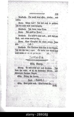 Goetz von Berlichingen (Goethe) 1773 109. Foto Stock