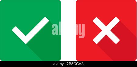 Casella di controllo linea di set di icone isolati su sfondo bianco Illustrazione Vettoriale