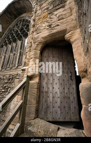 Rovine del Palazzo reale nella capitale storica del paese, Dunfermline, Fife, Scozia, Regno Unito Foto Stock