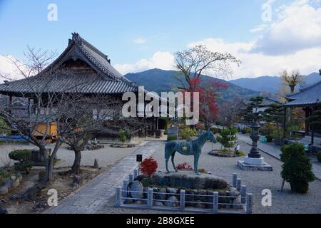 Asuka Giappone - 1 dicembre 2013 - Tempio di Tachibana-dera ad Asuka Foto Stock