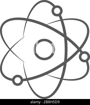 concetto di icona vettoriale atom, isolata su sfondo bianco Illustrazione Vettoriale