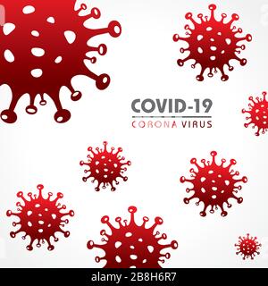 Corona Virus 2019-20. Malattia del virus Wuhan, metodi di prevenzione delle infezioni virali, logo, simbolo e come prevenire. Illustrazione Vettoriale