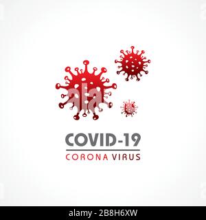 Corona Virus 2019-20. Malattia del virus Wuhan, metodi di prevenzione delle infezioni virali, logo, simbolo e come prevenire. Illustrazione Vettoriale