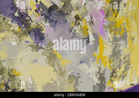 Abstract immagine multicolore, realizzata con una spazzola. Illustrazione Vettoriale