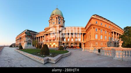 Palazzo reale a Budapest, panorama Foto Stock