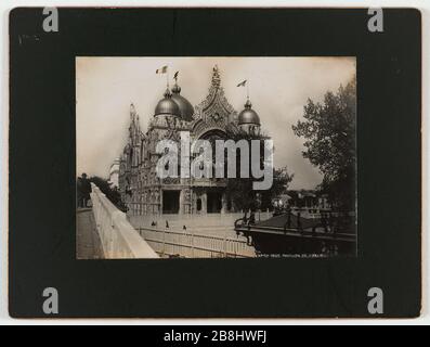 MOSTRA 1900 - MOSTRA DELLA BANDIERA D'ITALIA 1900. Pavillon de l'Italie. 1900. Musée des Beaux-Arts de la Ville de Paris, Petit Palais. Foto Stock