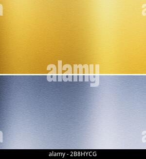 Alluminio e Ottone cucito texture Foto Stock