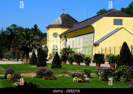 Austria, Burgenland, orangeria del palazzo nel parco pubblico del castello di Eisenstadt Foto Stock